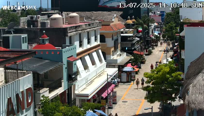Playa del Carmen Avenue Quinta Avenida Live Cam - Solidaridad, Quintana Roo, Mexico