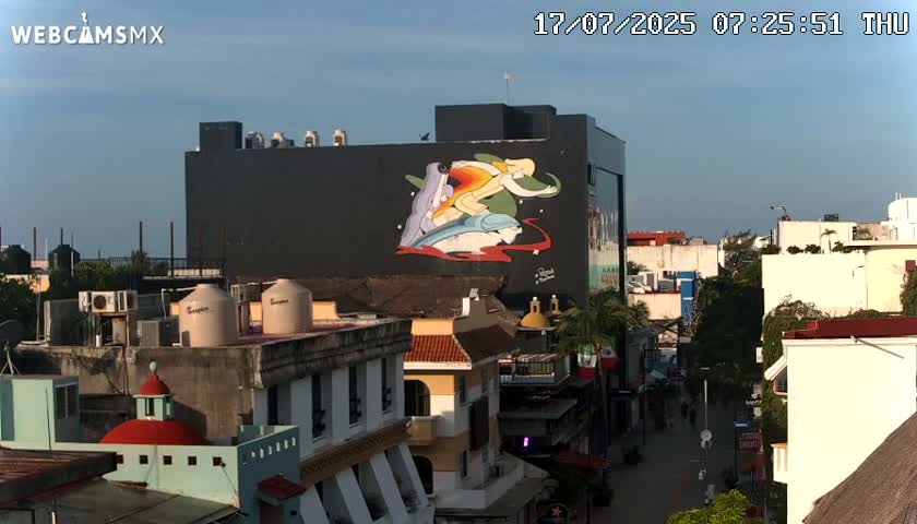 Playa del Carmen Avenue Quinta Avenida Live Cam - Solidaridad, Quintana Roo, Mexico