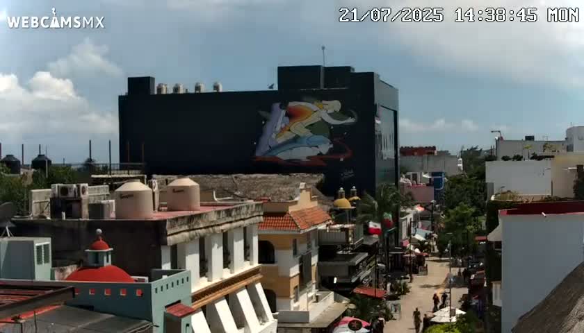 Playa del Carmen Avenue Quinta Avenida Live Cam - Solidaridad, Quintana Roo, Mexico