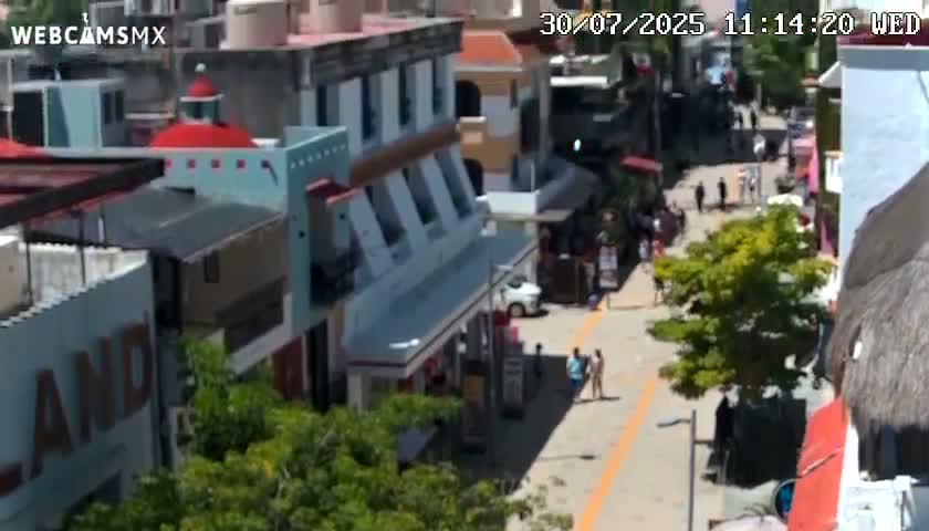 Playa del Carmen Avenue Quinta Avenida Live Cam - Solidaridad, Quintana Roo, Mexico