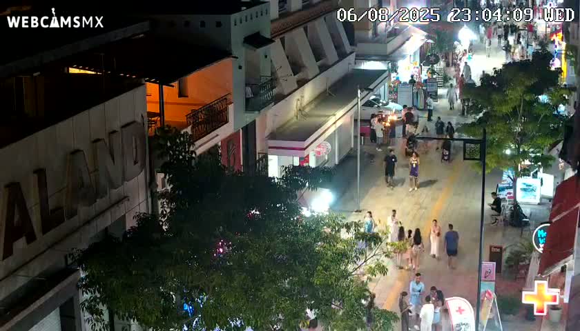 Playa del Carmen Avenue Quinta Avenida Live Cam - Solidaridad, Quintana Roo, Mexico