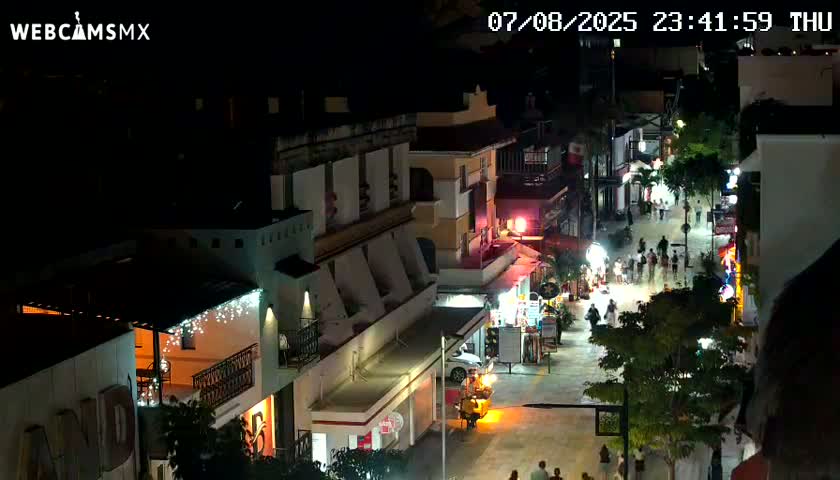 Playa del Carmen Avenue Quinta Avenida Live Cam - Solidaridad, Quintana Roo, Mexico