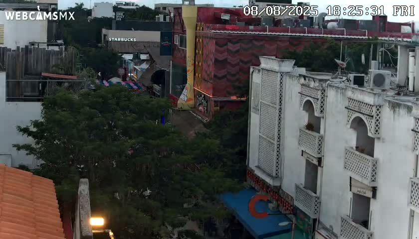 Playa del Carmen Avenue Quinta Avenida Live Cam - Solidaridad, Quintana Roo, Mexico