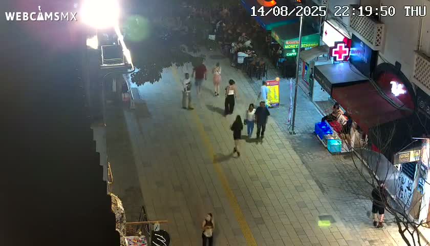 Playa del Carmen Avenue Quinta Avenida Live Cam - Solidaridad, Quintana Roo, Mexico