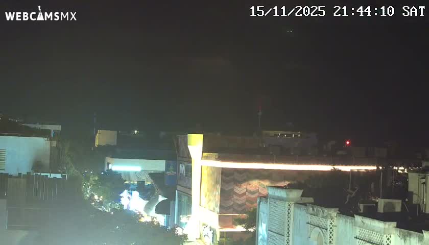 Playa del Carmen Avenue Quinta Avenida Live Cam - Solidaridad, Quintana Roo, Mexico