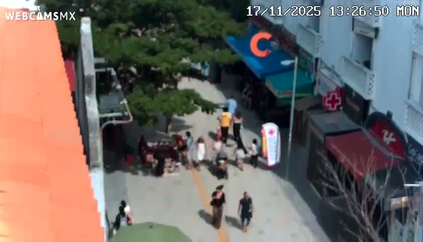 Playa del Carmen Avenue Quinta Avenida Live Cam - Solidaridad, Quintana Roo, Mexico