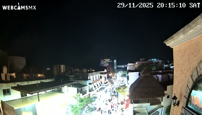 Playa del Carmen Avenue Quinta Avenida Live Cam - Solidaridad, Quintana Roo, Mexico