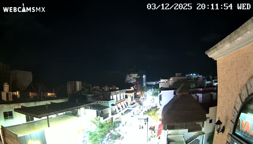 Playa del Carmen Avenue Quinta Avenida Live Cam - Solidaridad, Quintana Roo, Mexico
