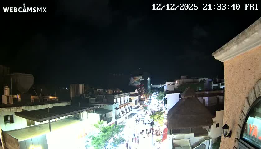 Playa del Carmen Avenue Quinta Avenida Live Cam - Solidaridad, Quintana Roo, Mexico