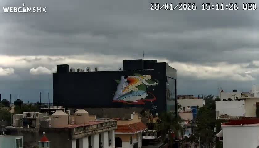 Playa del Carmen Avenue Quinta Avenida Live Cam - Solidaridad, Quintana Roo, Mexico