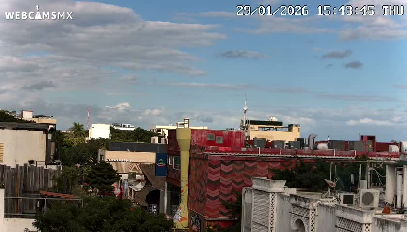 Playa del Carmen Avenue Quinta Avenida Live Cam - Solidaridad, Quintana Roo, Mexico