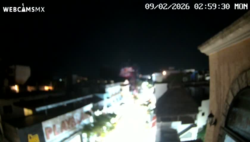 Playa del Carmen Avenue Quinta Avenida Live Cam - Solidaridad, Quintana Roo, Mexico
