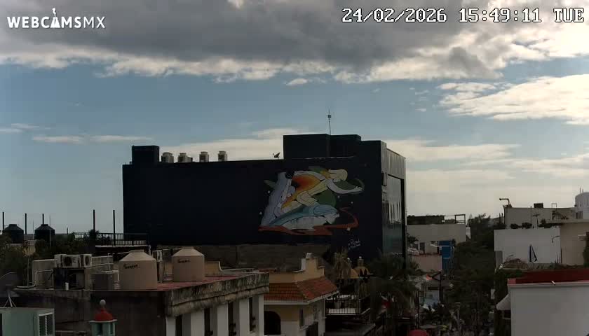Playa del Carmen Avenue Quinta Avenida Live Cam - Solidaridad, Quintana Roo, Mexico