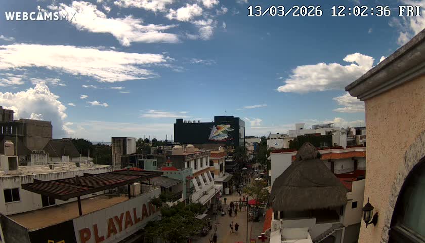 Playa del Carmen Avenue Quinta Avenida Live Cam - Solidaridad, Quintana Roo, Mexico
