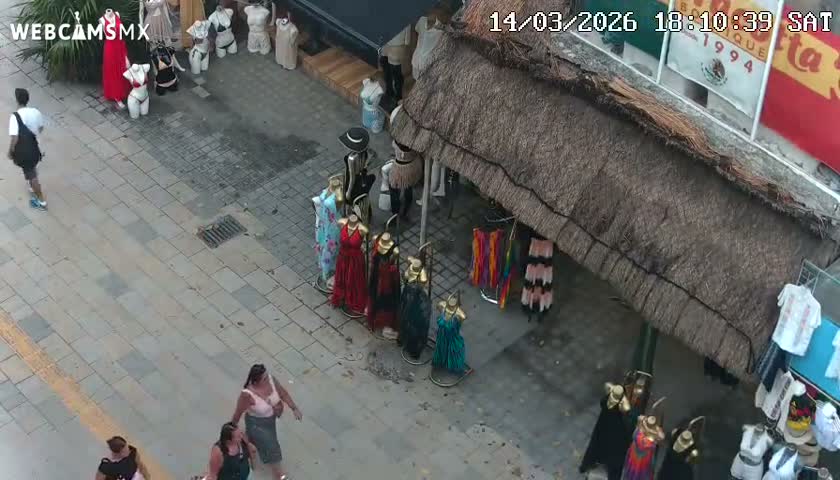 Playa del Carmen Avenue Quinta Avenida Live Cam - Solidaridad, Quintana Roo, Mexico