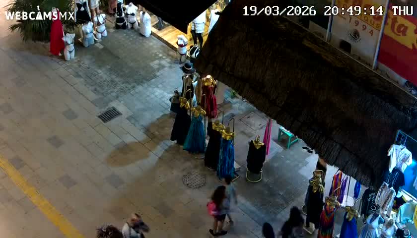 Playa del Carmen Avenue Quinta Avenida Live Cam - Solidaridad, Quintana Roo, Mexico