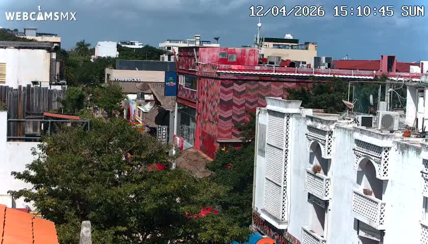 Playa del Carmen Avenue Quinta Avenida Live Cam - Solidaridad, Quintana Roo, Mexico