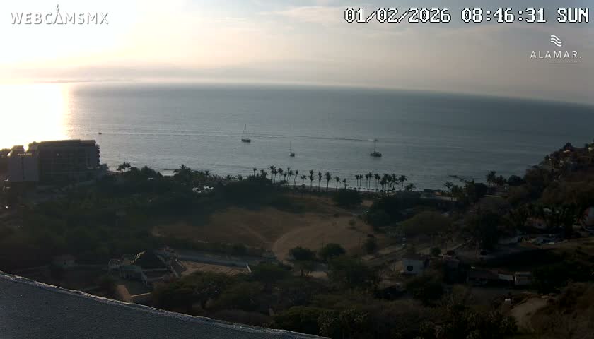 Nuevo Vallarta, Alamar Vallarta Playa La Manzanilla Beach Live Cam - Bahia de Banderas, Nayarit, Mexico