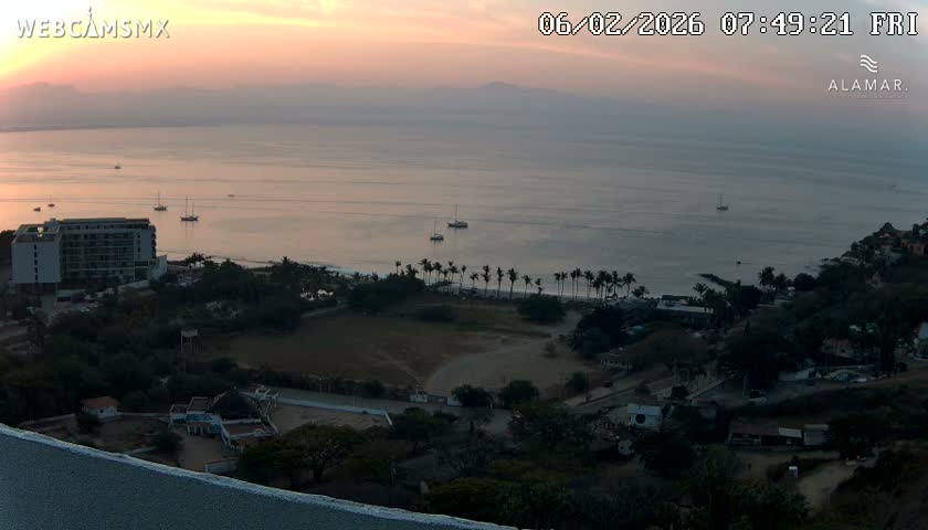 Nuevo Vallarta, Alamar Vallarta Playa La Manzanilla Beach Live Cam - Bahia de Banderas, Nayarit, Mexico