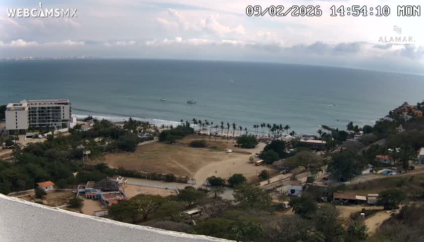 Nuevo Vallarta, Alamar Vallarta Playa La Manzanilla Beach Live Cam - Bahia de Banderas, Nayarit, Mexico