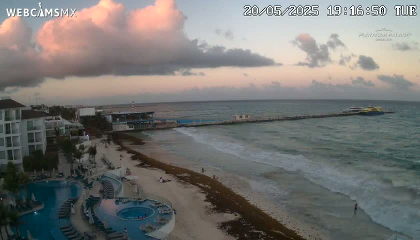 Playa del Carmen, Playa Playacar Beach Live Cam - Solidaridad, Quintana Roo, Mexico