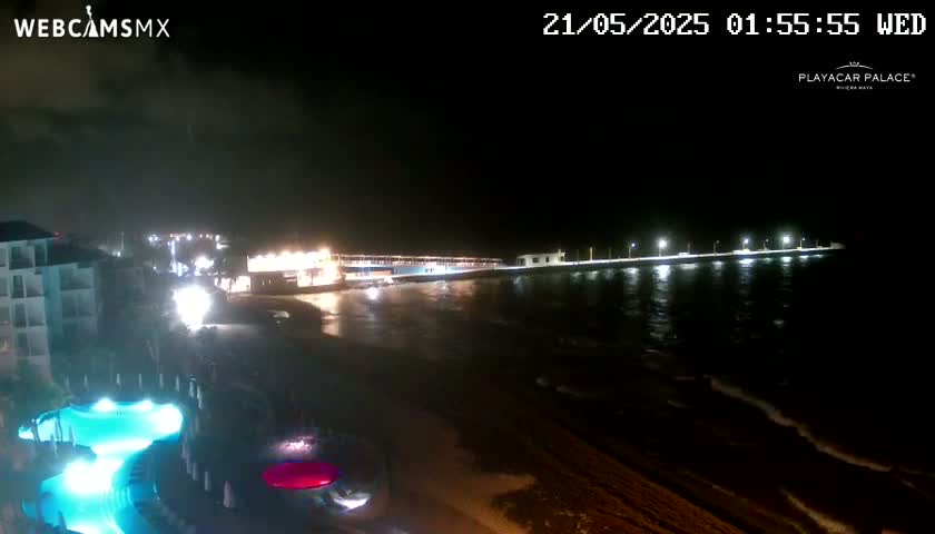 Playa del Carmen, Playa Playacar Beach Live Cam - Solidaridad, Quintana Roo, Mexico