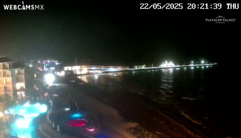 Playa del Carmen, Playa Playacar Beach Live Cam - Solidaridad, Quintana Roo, Mexico