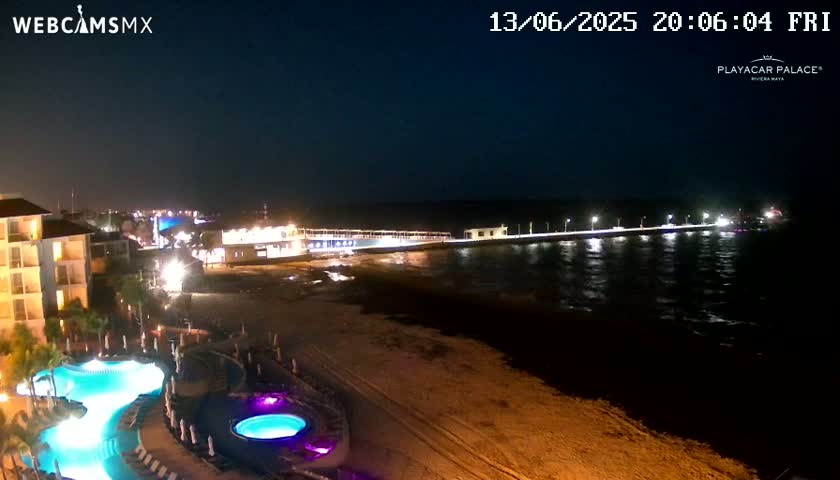 Playa del Carmen, Playa Playacar Beach Live Cam - Solidaridad, Quintana Roo, Mexico