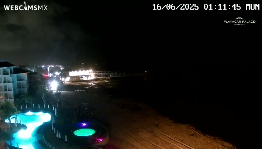 Playa del Carmen, Playa Playacar Beach Live Cam - Solidaridad, Quintana Roo, Mexico