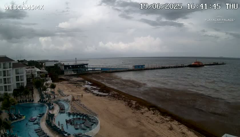 Playa del Carmen, Playa Playacar Beach Live Cam - Solidaridad, Quintana Roo, Mexico