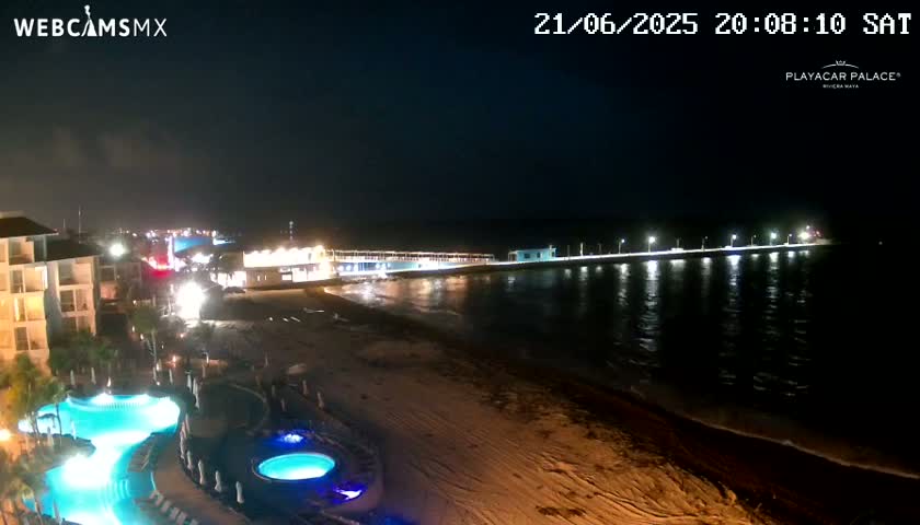Playa del Carmen, Playa Playacar Beach Live Cam - Solidaridad, Quintana Roo, Mexico