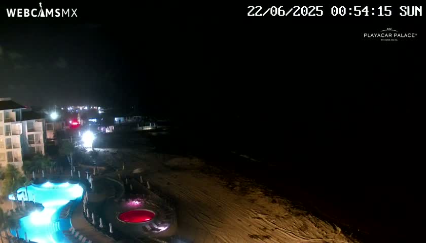 Playa del Carmen, Playa Playacar Beach Live Cam - Solidaridad, Quintana Roo, Mexico