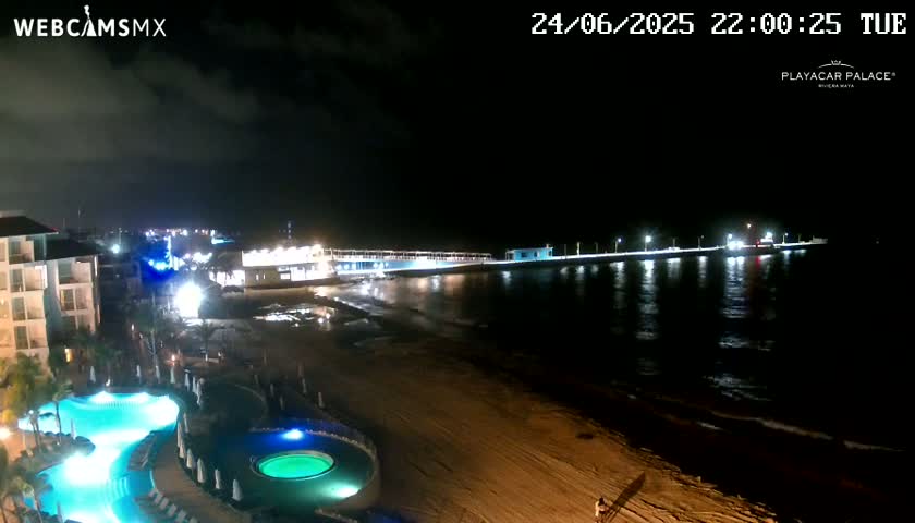 Playa del Carmen, Playa Playacar Beach Live Cam - Solidaridad, Quintana Roo, Mexico