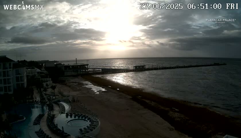 Playa del Carmen, Playa Playacar Beach Live Cam - Solidaridad, Quintana Roo, Mexico