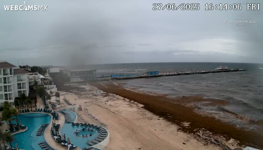 Playa del Carmen, Playa Playacar Beach Live Cam - Solidaridad, Quintana Roo, Mexico