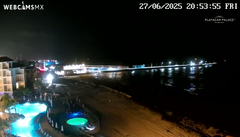 Playa del Carmen, Playa Playacar Beach Live Cam - Solidaridad, Quintana Roo, Mexico