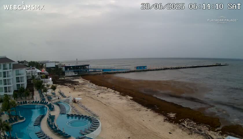 Playa del Carmen, Playa Playacar Beach Live Cam - Solidaridad, Quintana Roo, Mexico