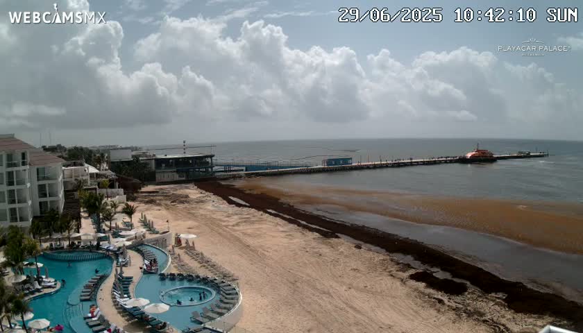 Playa del Carmen, Playa Playacar Beach Live Cam - Solidaridad, Quintana Roo, Mexico