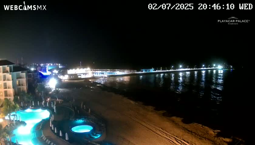Playa del Carmen, Playa Playacar Beach Live Cam - Solidaridad, Quintana Roo, Mexico