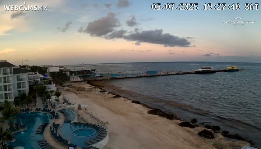 Playa del Carmen, Playa Playacar Beach Live Cam - Solidaridad, Quintana Roo, Mexico