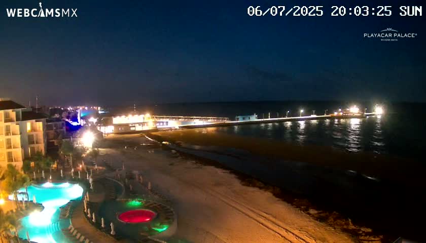 Playa del Carmen, Playa Playacar Beach Live Cam - Solidaridad, Quintana Roo, Mexico
