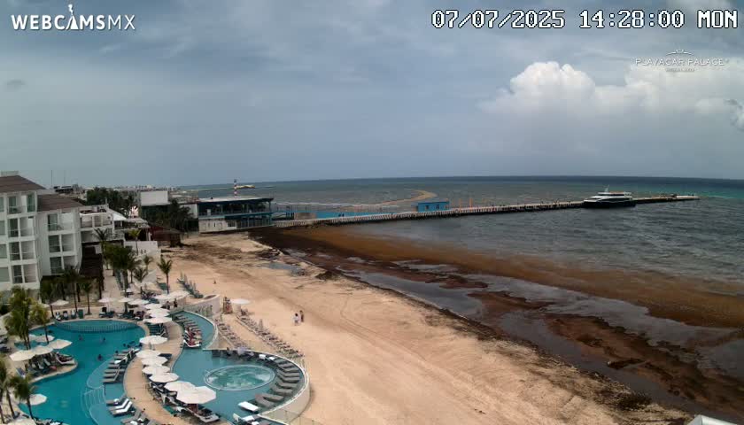 Playa del Carmen, Playa Playacar Beach Live Cam - Solidaridad, Quintana Roo, Mexico