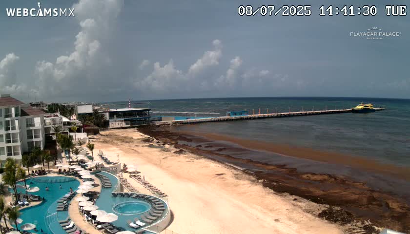 Playa del Carmen, Playa Playacar Beach Live Cam - Solidaridad, Quintana Roo, Mexico