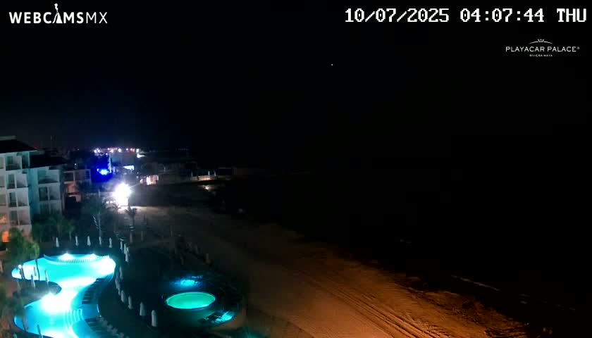 Playa del Carmen, Playa Playacar Beach Live Cam - Solidaridad, Quintana Roo, Mexico