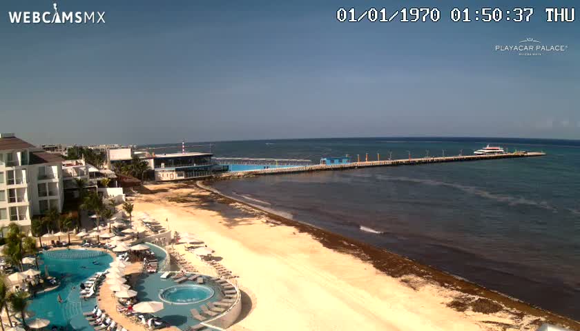 Playa del Carmen, Playa Playacar Beach Live Cam - Solidaridad, Quintana Roo, Mexico