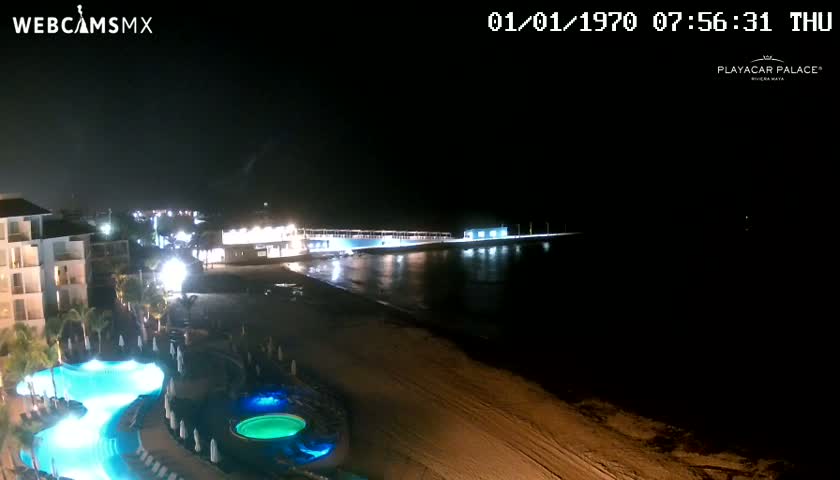 Playa del Carmen, Playa Playacar Beach Live Cam - Solidaridad, Quintana Roo, Mexico