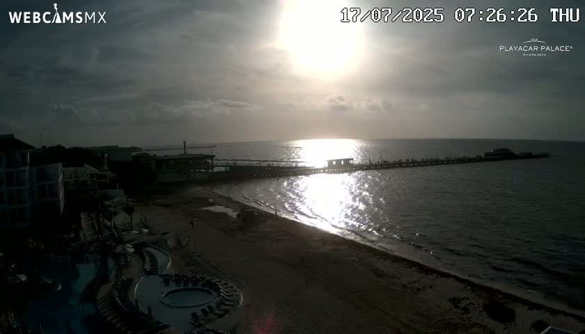 Playa del Carmen, Playa Playacar Beach Live Cam - Solidaridad, Quintana Roo, Mexico
