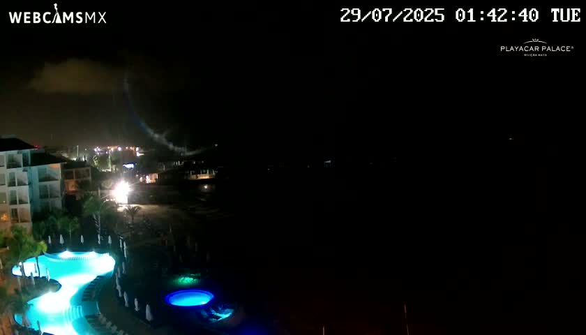 Playa del Carmen, Playa Playacar Beach Live Cam - Solidaridad, Quintana Roo, Mexico
