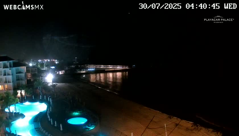 Playa del Carmen, Playa Playacar Beach Live Cam - Solidaridad, Quintana Roo, Mexico