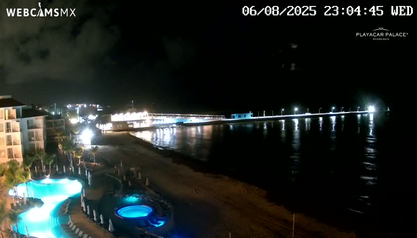 Playa del Carmen, Playa Playacar Beach Live Cam - Solidaridad, Quintana Roo, Mexico